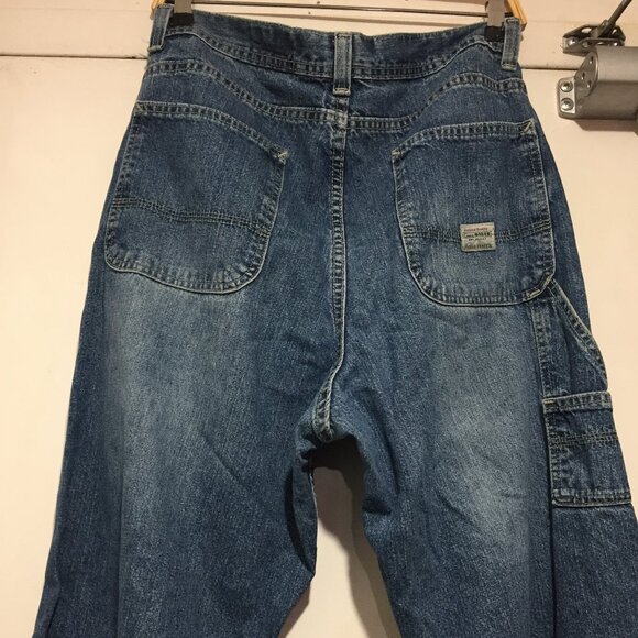 VINTAGE EDDIE BAUER CARPENTER WIDE LEG JEANS SIZE 34 X 32 - Picture 9 of 11